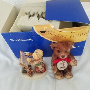 Vintage Hummel Millenium "Little Maestro"  and steif bear set